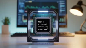 "When CPU works hard, a normal temperature is around 60°C to 80°C, which is safe for use."